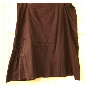 Calvin Klein Jeans Brown A-Line Skirt