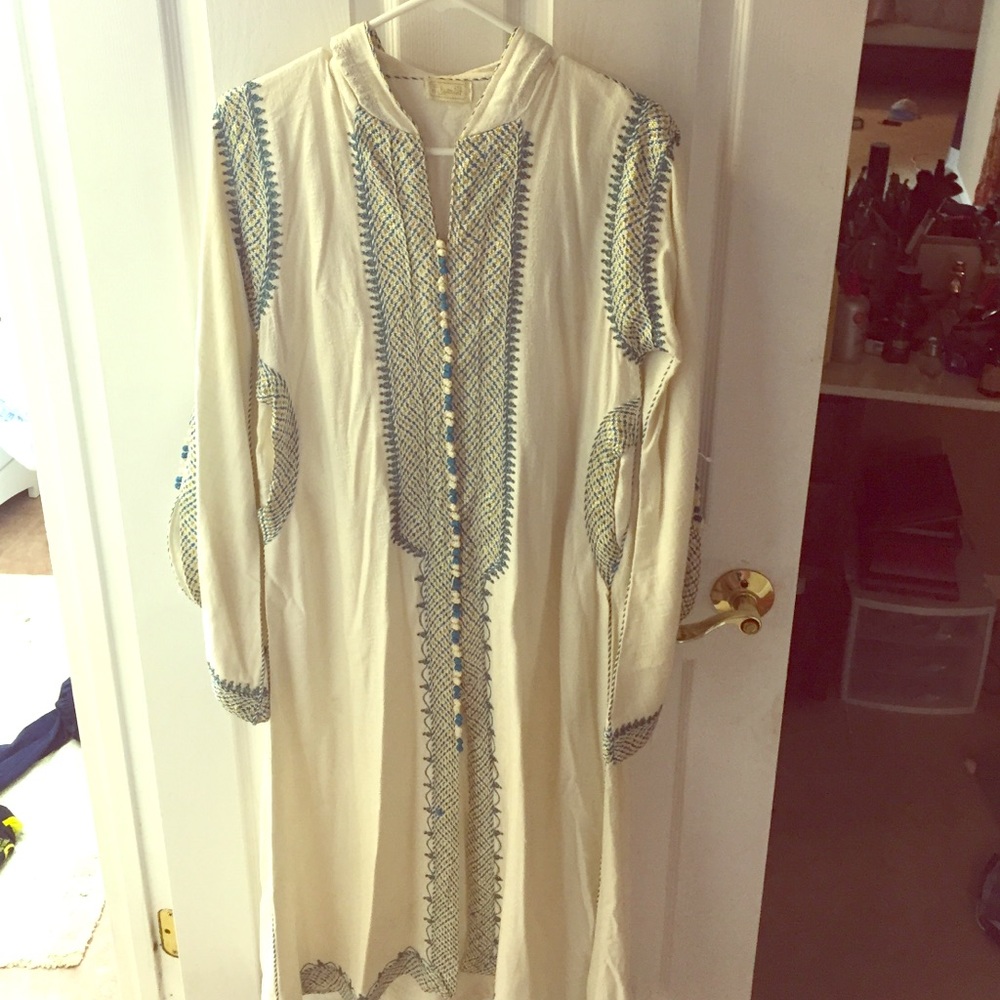 Beautiful Moroccan dress top and pants.