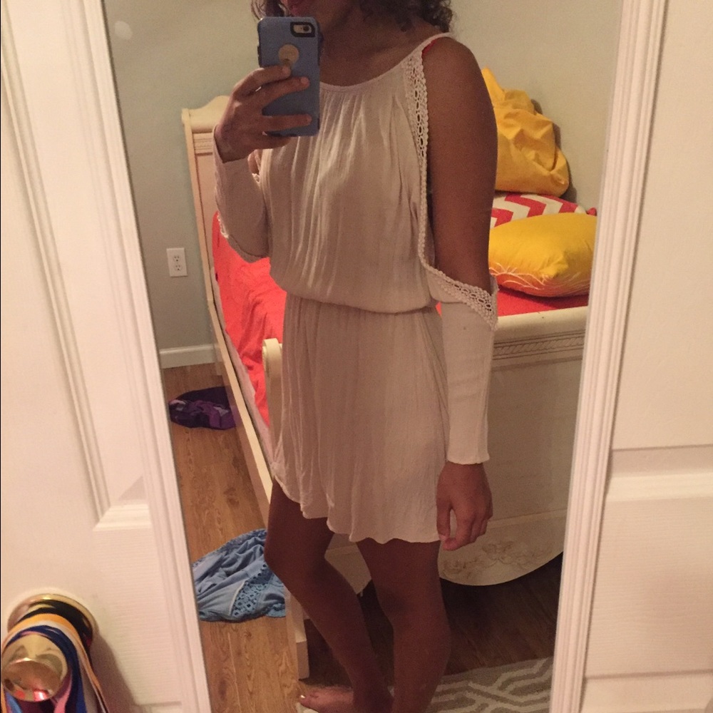 tan dress