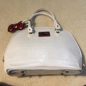 Hello Kitty white embossed handbag