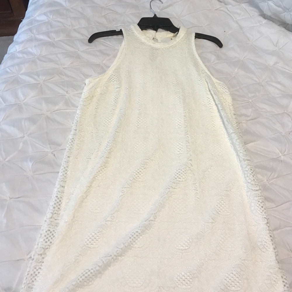 Ivory High Neck Francesca's Dress