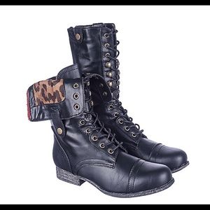 Never worn combat boots.