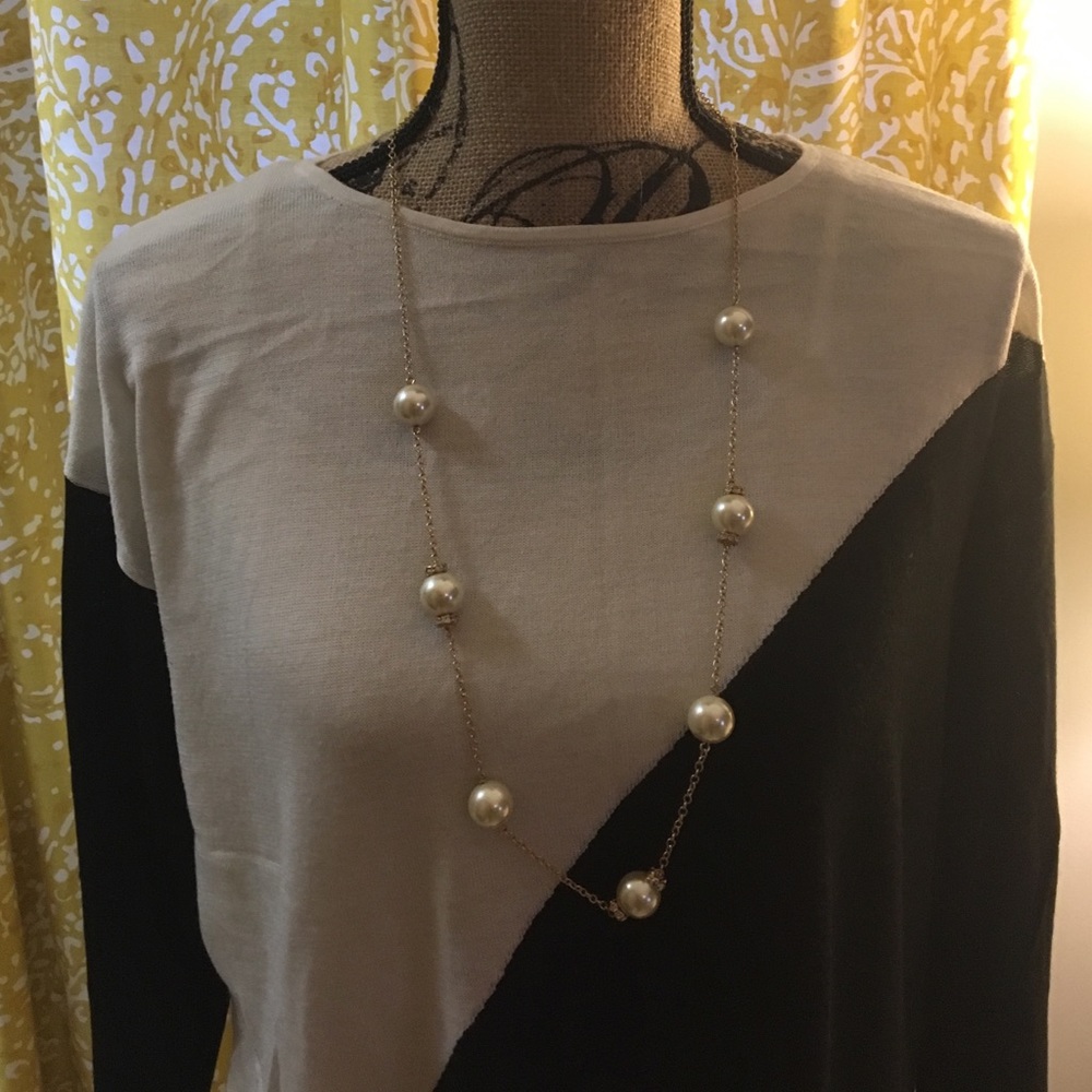 Ann Taylor asymmetrical thin sweater top