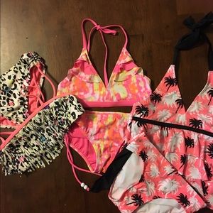 3 justice tankinis/bikinis size 8