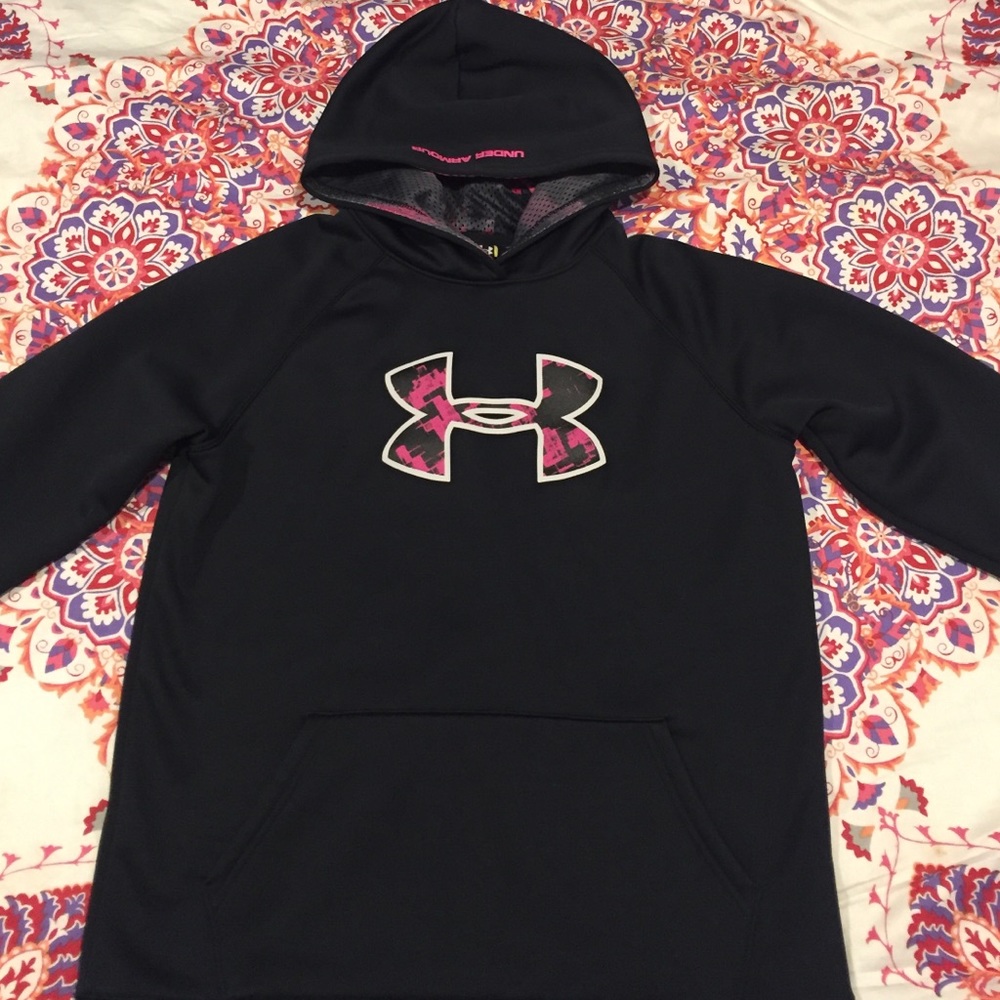 Boys Black Under Armour Sweatshirt