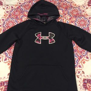 Boys Black Under Armour Sweatshirt