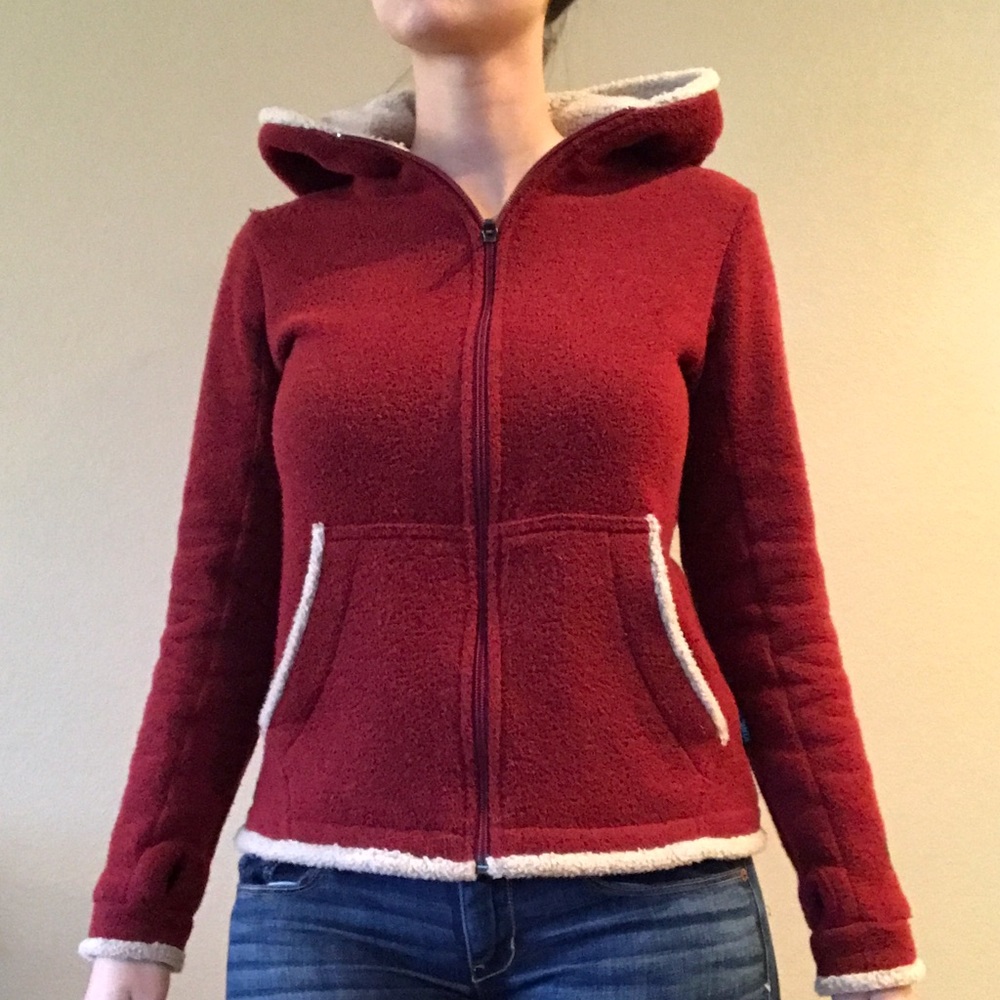 Kuhl Women's Alpaca Fleece Hoodie Red
