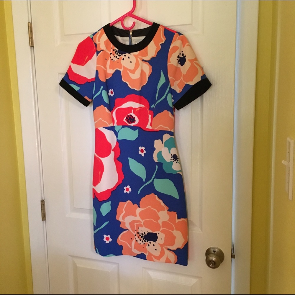 Bold floral Kate Spade dress