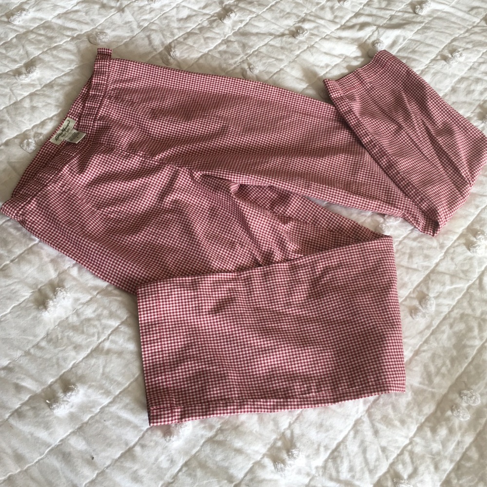Eddie Bauer Red/White Gingham Pant Marilyn Monroe