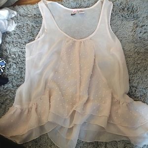 Love On A Hanger Pink Sheer Tank