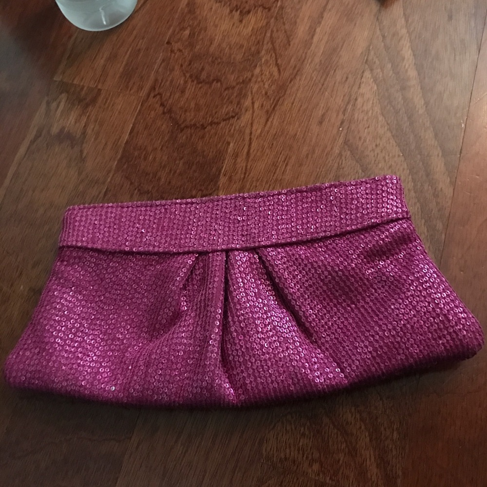 Pink Sparkly Lauren Merkin Clutch 👛