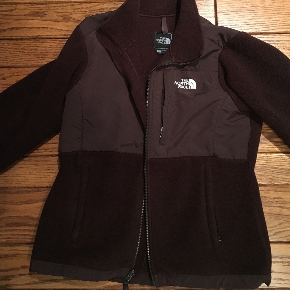 Brown North Face fleece Jacket