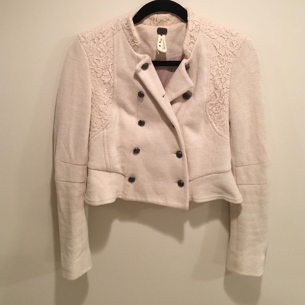 We The Free Lace Knit Jacket