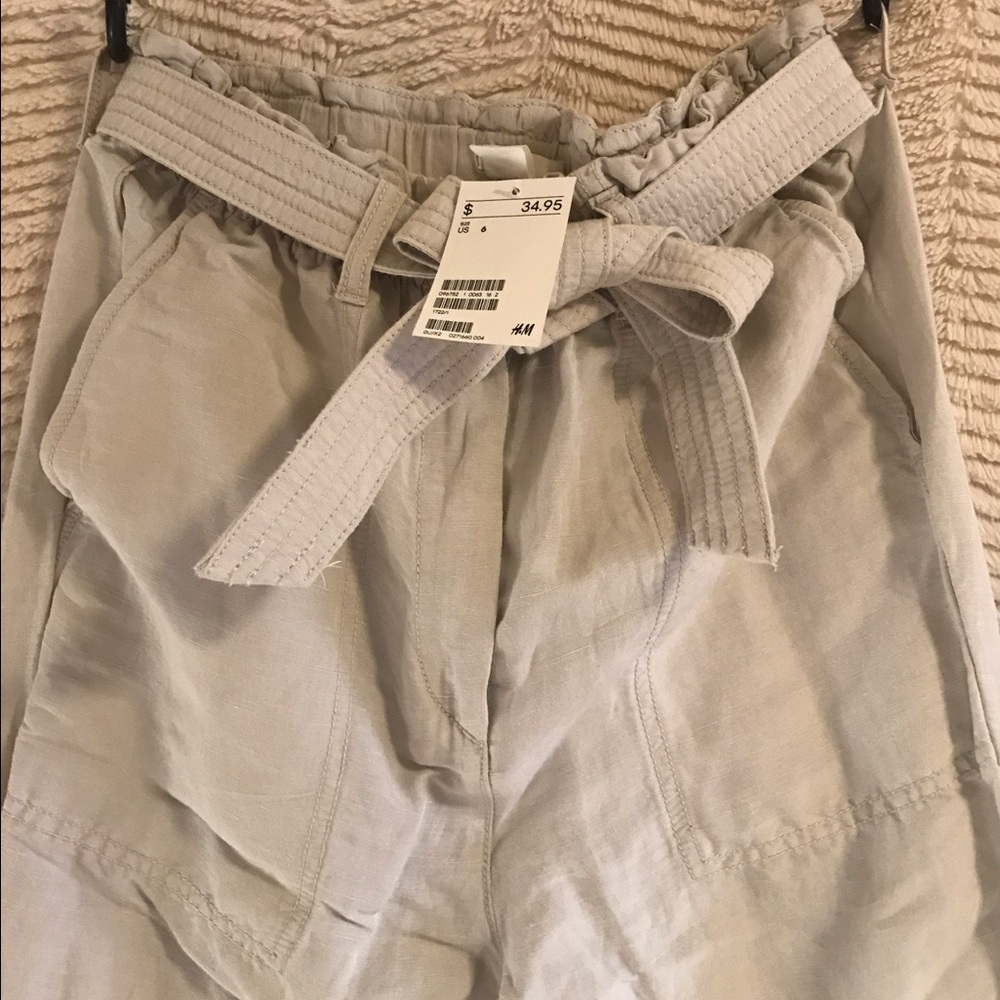 🛍SALE🛍 H&M High-Waisted Linen Pants