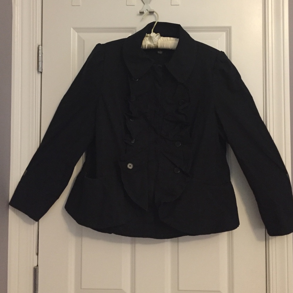 Military Style Peplum Jacket