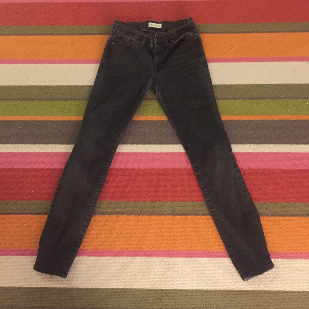 Skinny skinny Madewell black denim