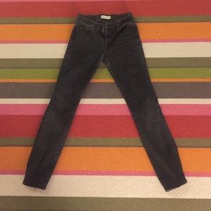 Skinny skinny Madewell black denim