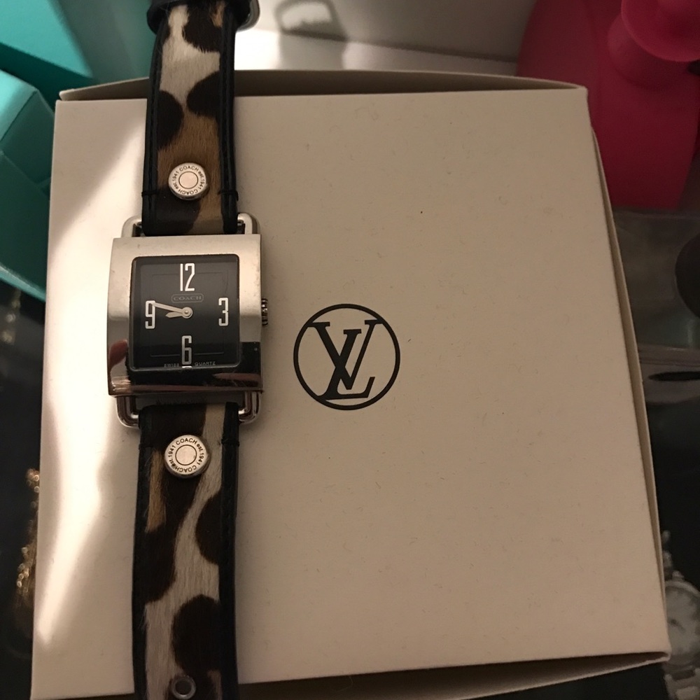 Coach limited edition cow hair watch