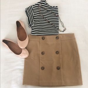 Tan Wool Gap Skirt Size 4