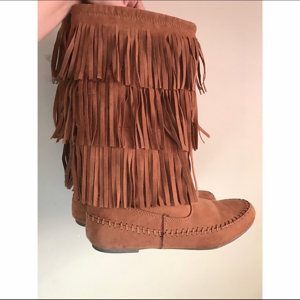 Moccasin boots.