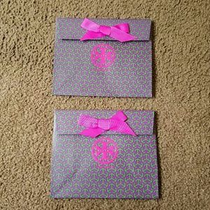 (2) AUTHENTIC TORY BURCH ENVELOPE BOX