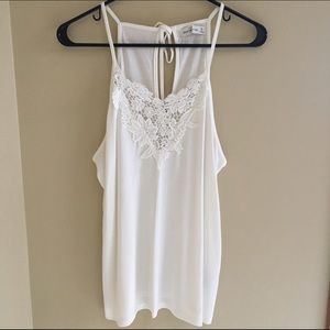 A&F High Neck Lace Tank