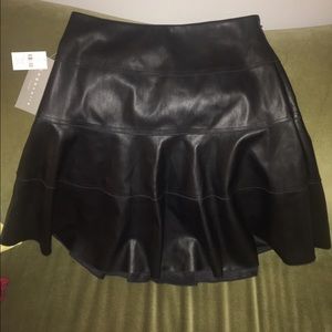 Vegan leather flare skirt by Bagatelle Vegan leather flare skirt by Bagatelle