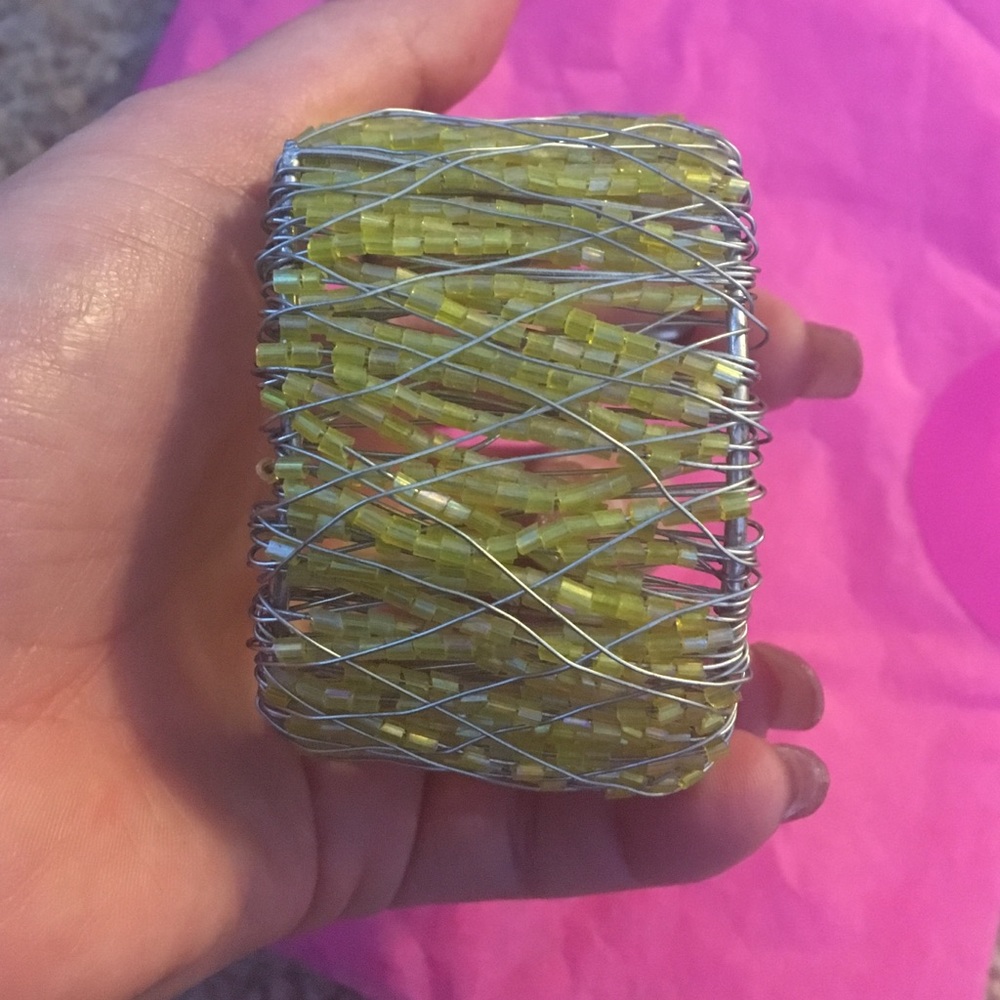 Hand made yellow bracelet
