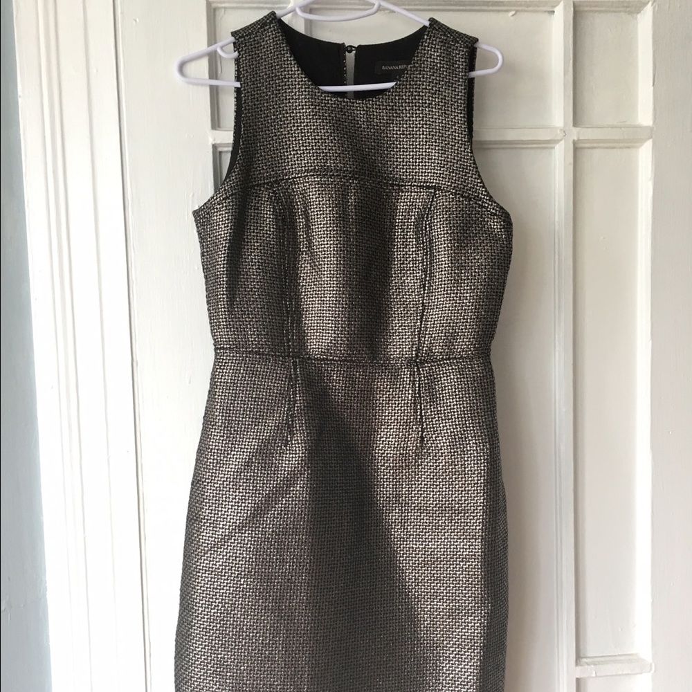 Banana Republic Metallic Coated Dress