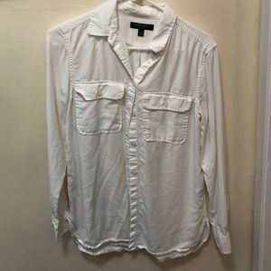 Banana Republic white button down