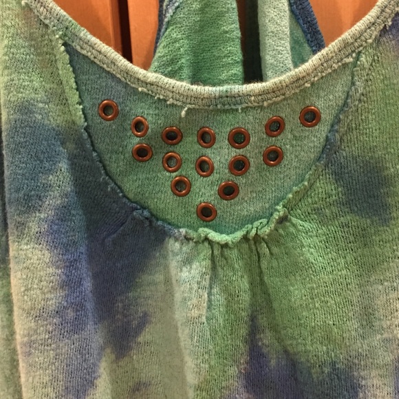 Free People tie dye razor back tank - Picture 3 of 4