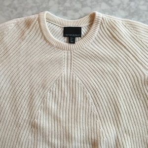 Cynthia Rowley white crew neck sweater