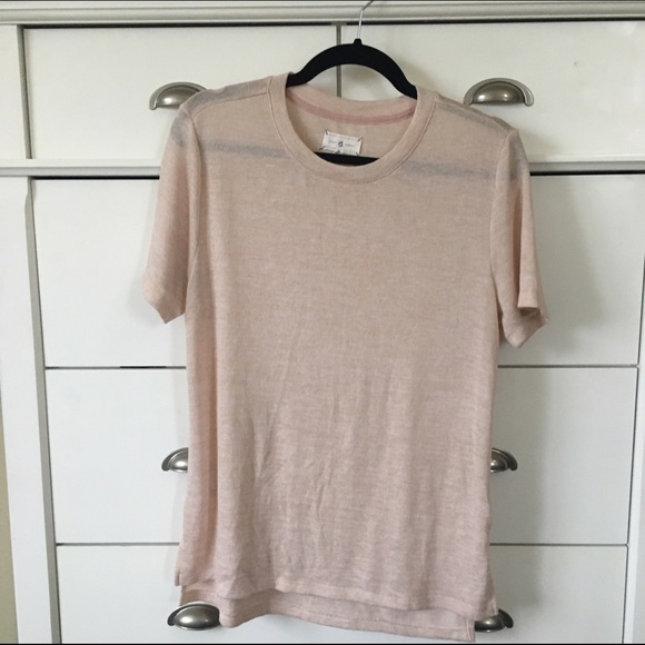 Lou & Grey Pale Blush Knit Top - M - Picture 7 of 7