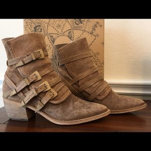 Free People "Mason" Western Booties