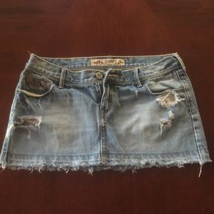 Hollister Jean skirt size 5