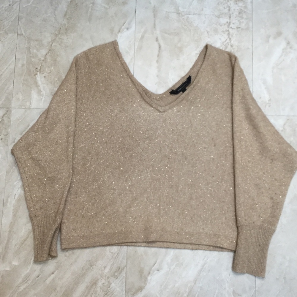 BCBG Cashmere cropped sweater