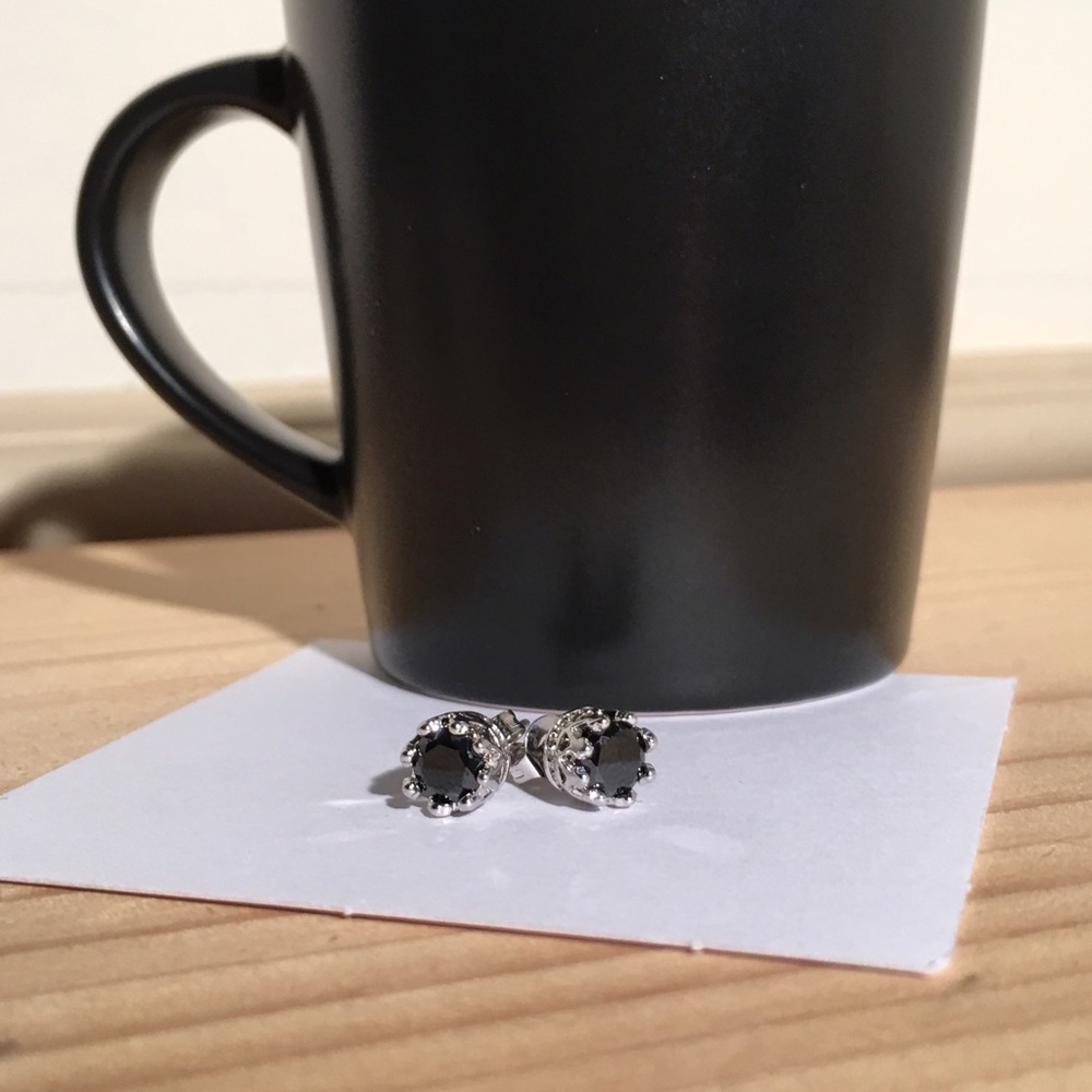 Black Cubic Zircon Earrings