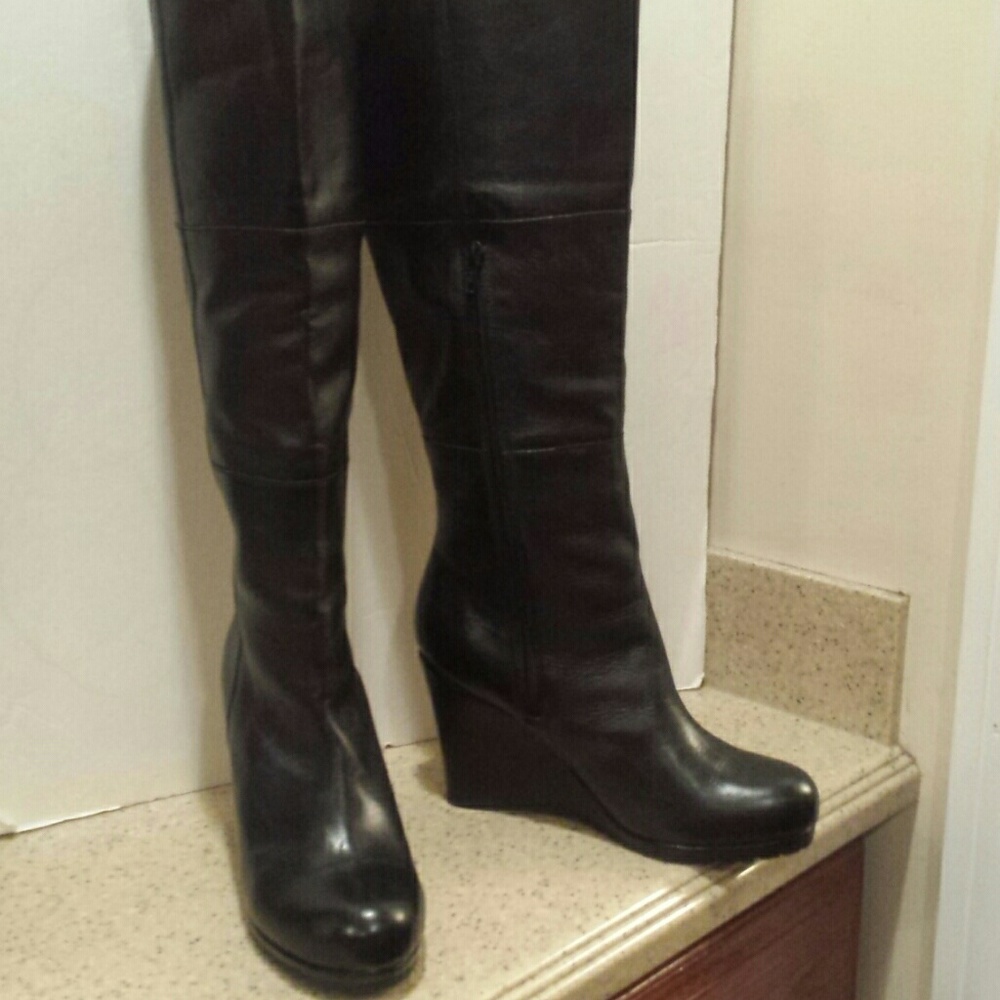 Black Leather Boots.
