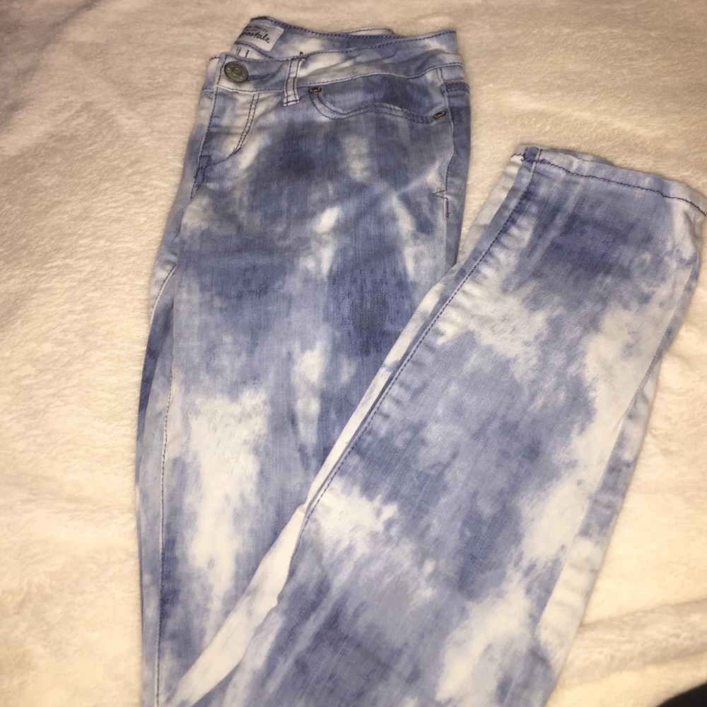 Girls tie dye jeans