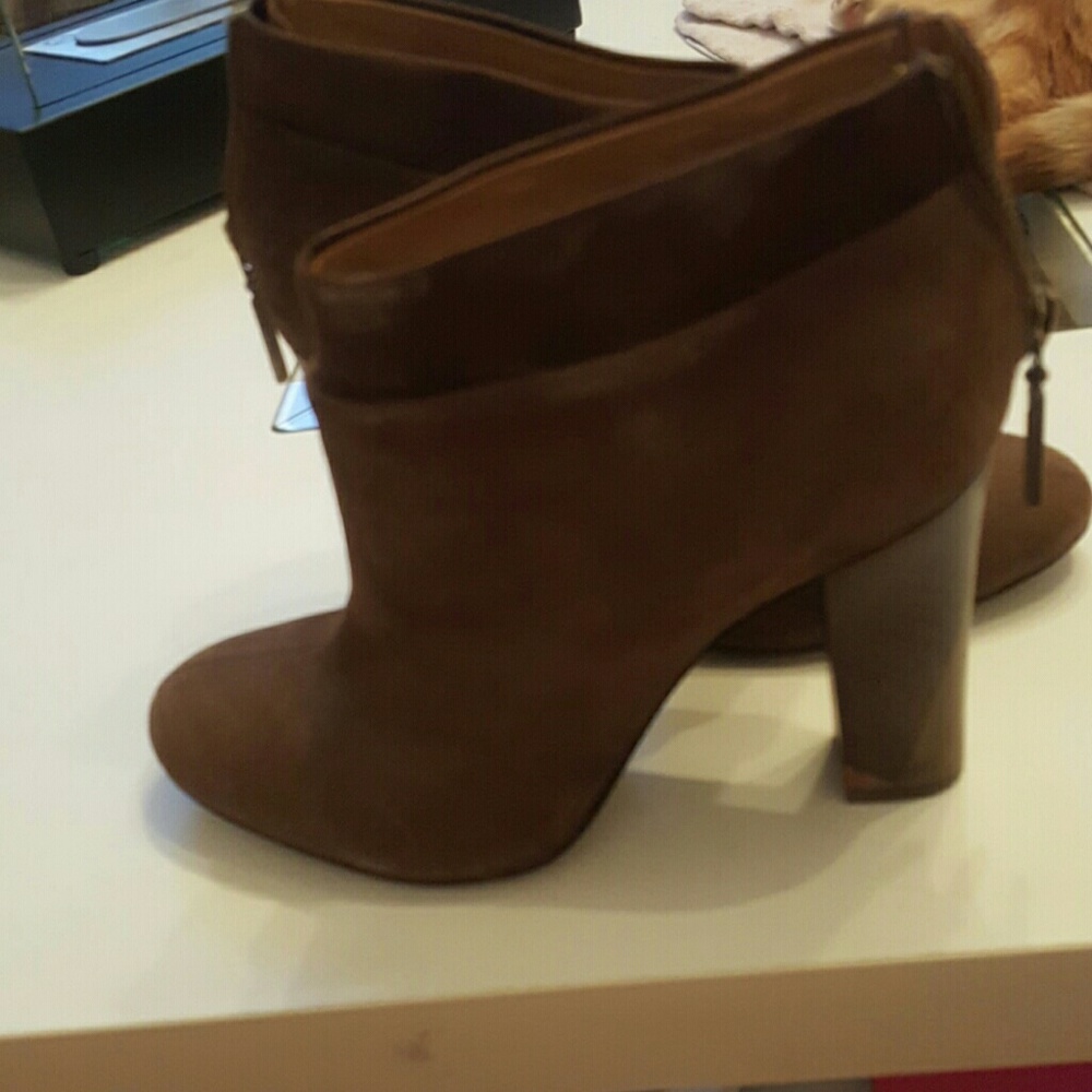 Aerin Brown Seude booties