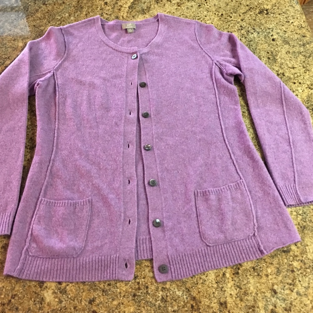 J Jill cashmere blend cardigan, Italian yarn
