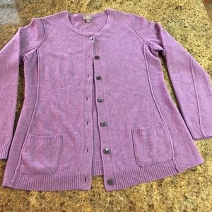 J Jill cashmere blend cardigan, Italian yarn