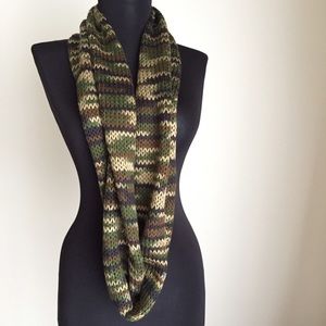 Camo Infinity Loop Scarf Knitted Camouflage #23