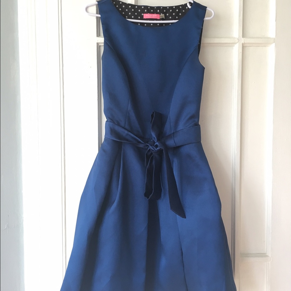 Isaac Mizrahi Royal Blue Belted Fit and Flare sz 4