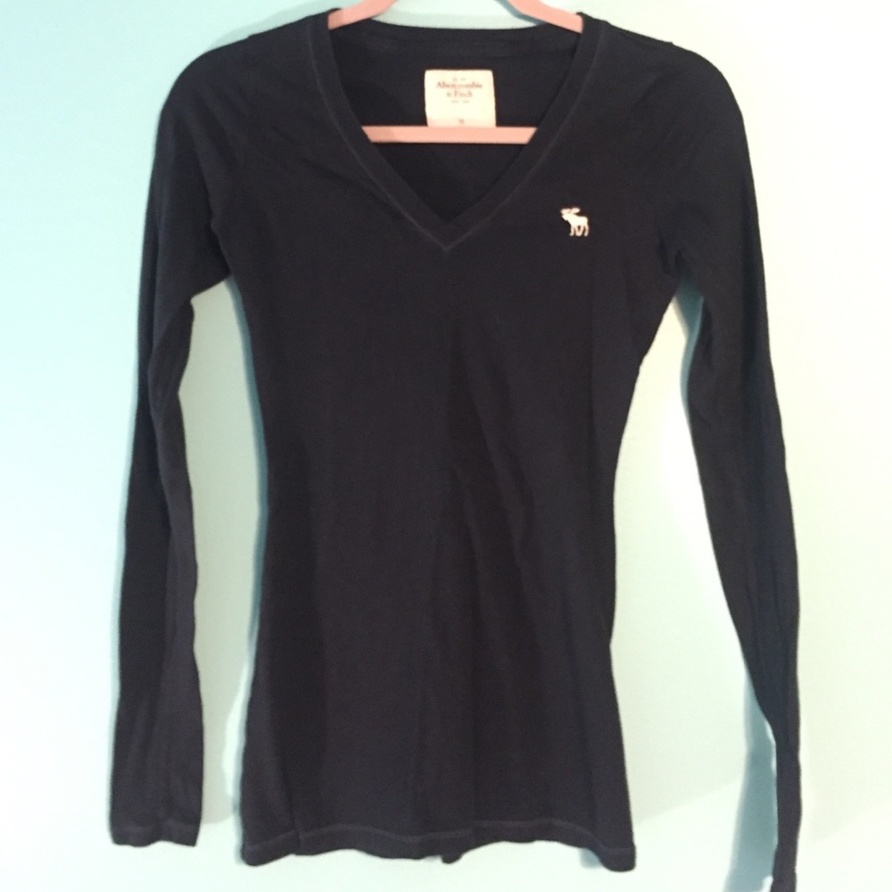 Navy blue long sleeve T