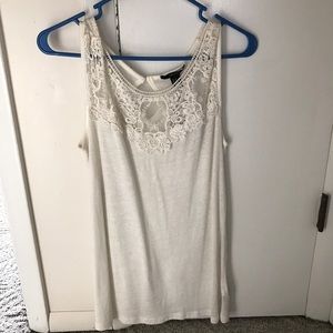 Cream Lace Top
