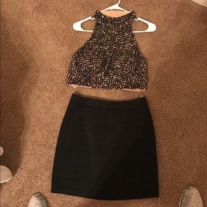 Sherri Hill two piece prom dress