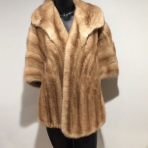 Vintage Natural Brown Mink Stole