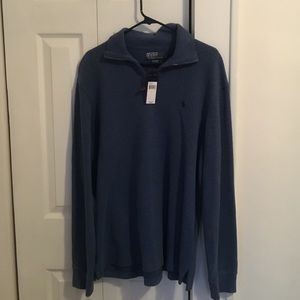 Men's Large Polo by Ralph Lauren Blue Sweater