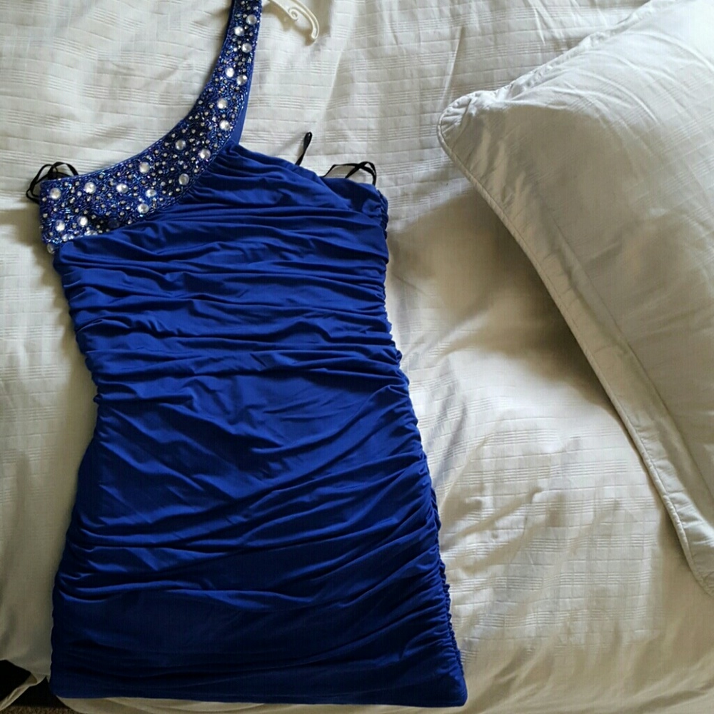 Royal blue dress